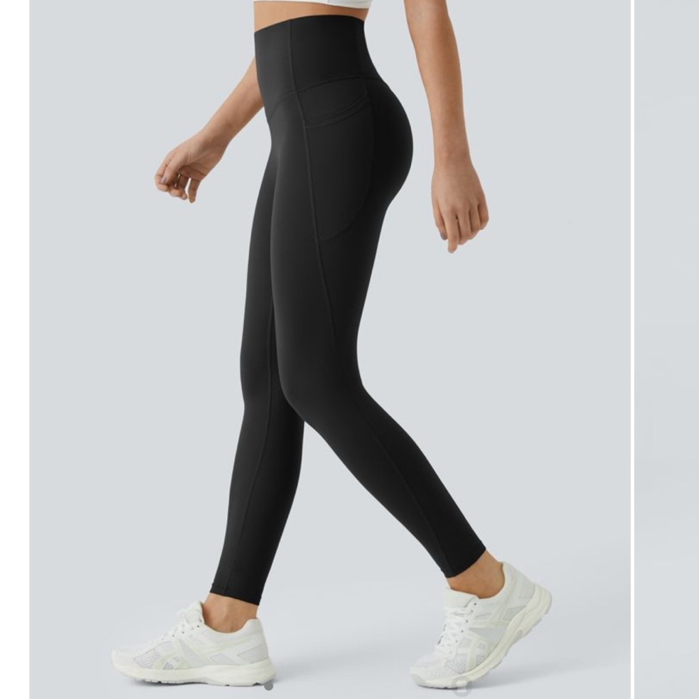 SoCinched High Waisted Tummy Control Side Pocket Training UltraSculpt Leggings